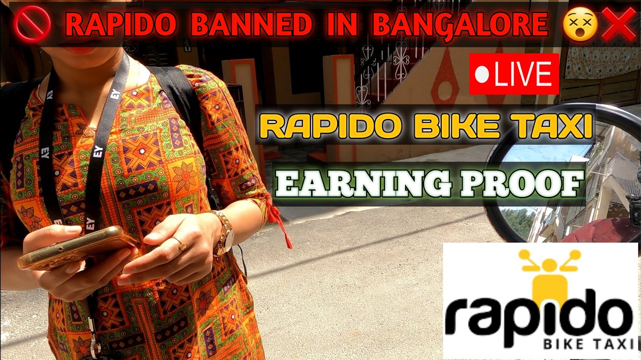 🚫 RAPIDO BANNED IN BANGALORE 😨? | RAPIDO PART-TIME EARNING 💸| RAPIDO VLOG | @Showkath_Vlogs