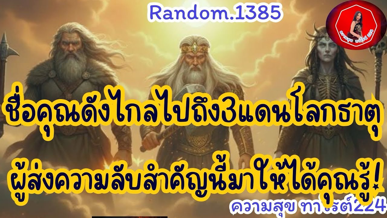 🦋🪷Random🦋:Ep.1385 ชื่อคุณดังไกลไปถึง3แดนโลกธาตุ ผู้ส่งความลับสำคัญนี้มาให้คุณได้รู้@Bronsawat224 