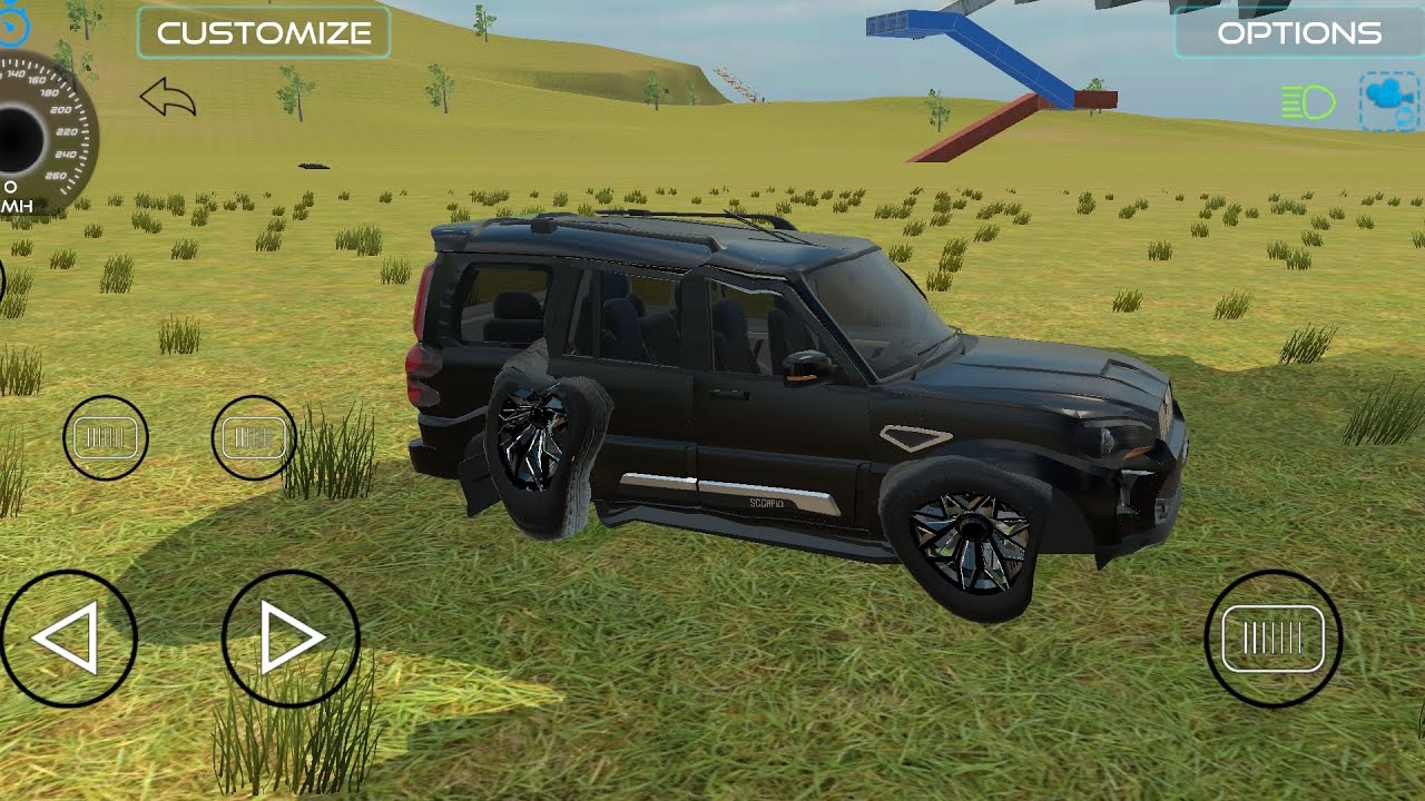 scorpio In full accident full modify #indianvehiclessimulator3dvideos #thar4x4  #cartoon