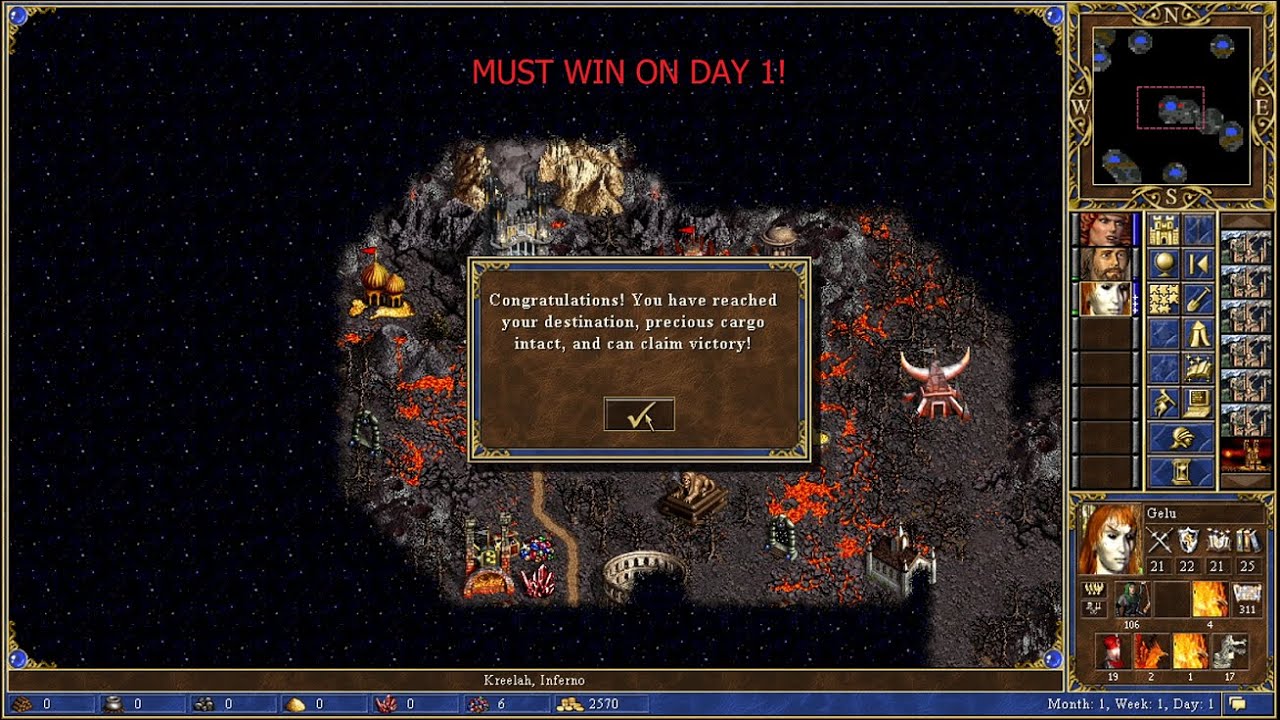 Heroes of Might and Magic 3 - Armageddon's Blade Campaign with Gelu, Catherine and Roland, Final map