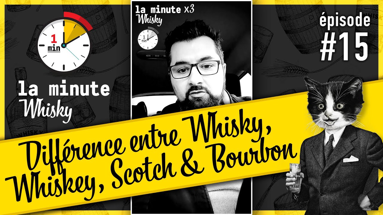 Différence entre Whisky, Whiskey, Scotch et Bourbon. La Minute Whisky ⏱️ 🥃 / Ép.#15