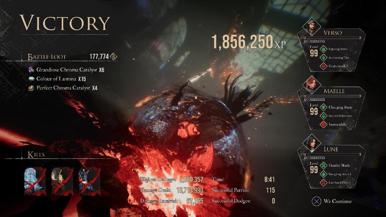 Clair Obscur: Expedition 33 (FLAME &Eacute;V&Egrave;QUE & FROST &Eacute;V&Egrave;QUE & THUNDER &Eacute;V&Ecirc;QU BOSS FIGHT)