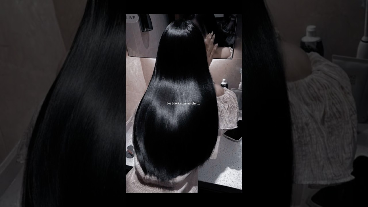 I love jet black hair
