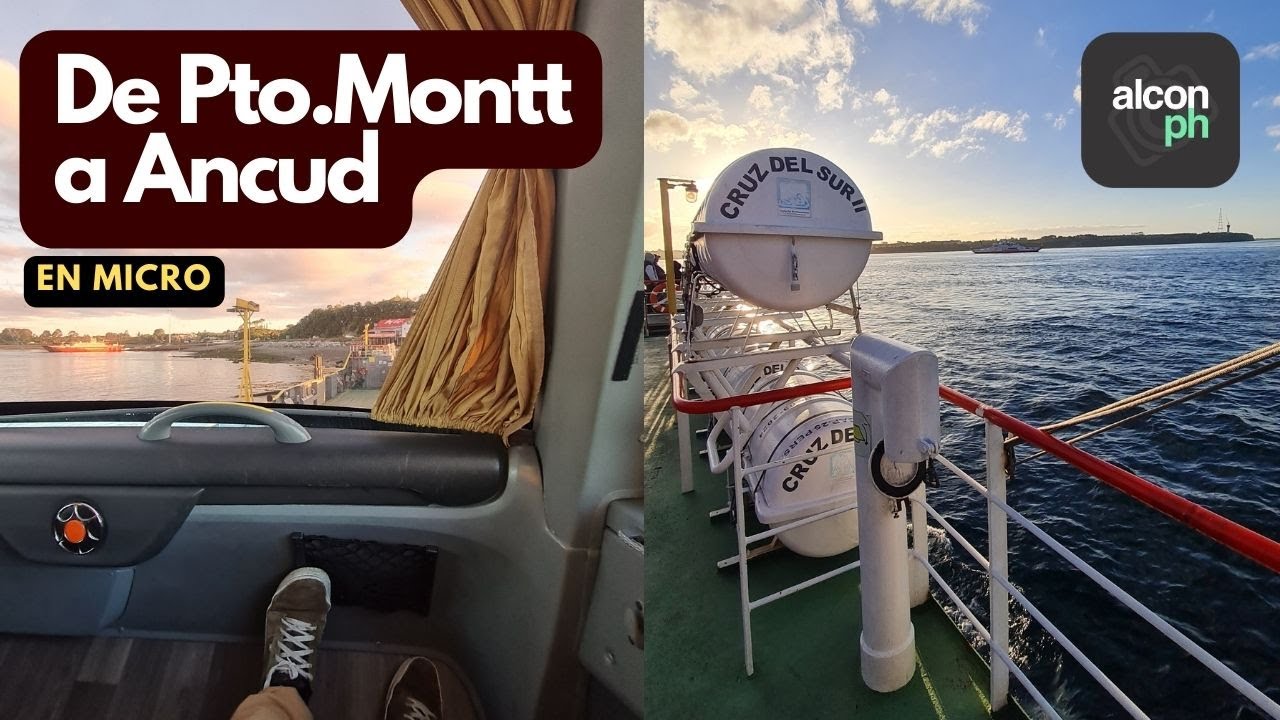 En micro de Puerto Montt a Ancud, isla de Chiloé, Chile
