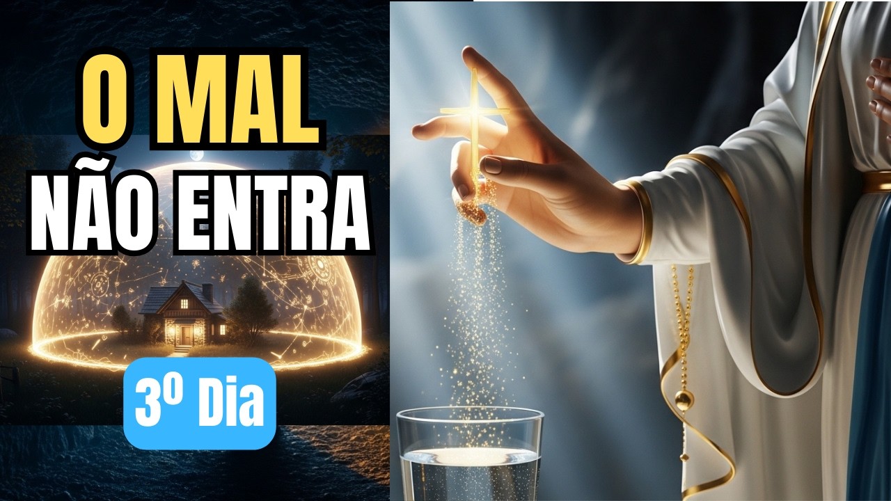DIA 3: A Blindagem da Sua Casa (Oração Final do Tríduo de Lourdes) - O Mal não entra mais 🛡️🏠