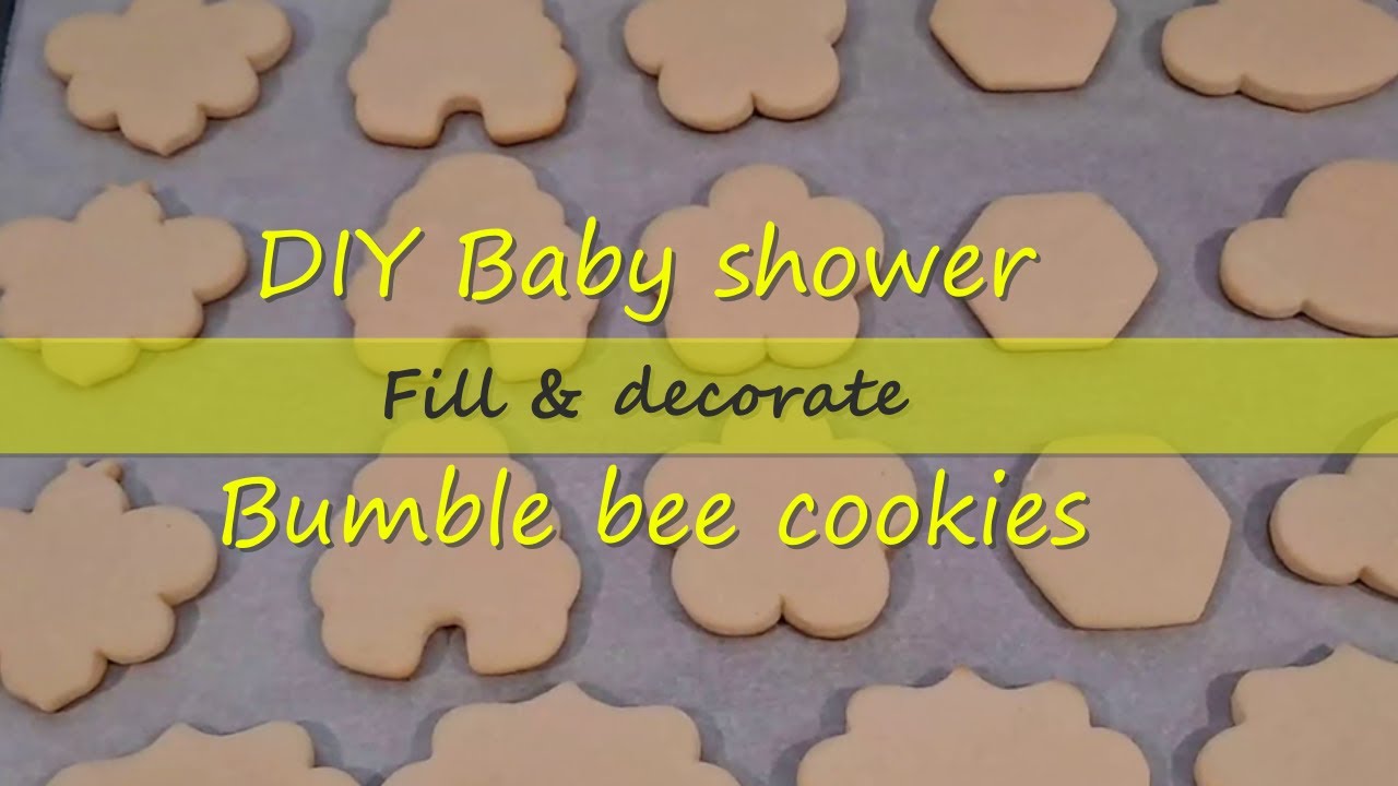 boho style bumble bee sugar cookies