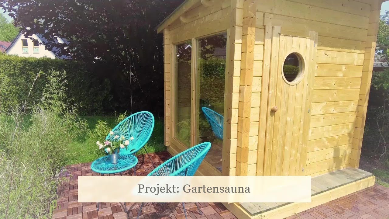 Outdoor Projekt: Garten Sauna bauen.