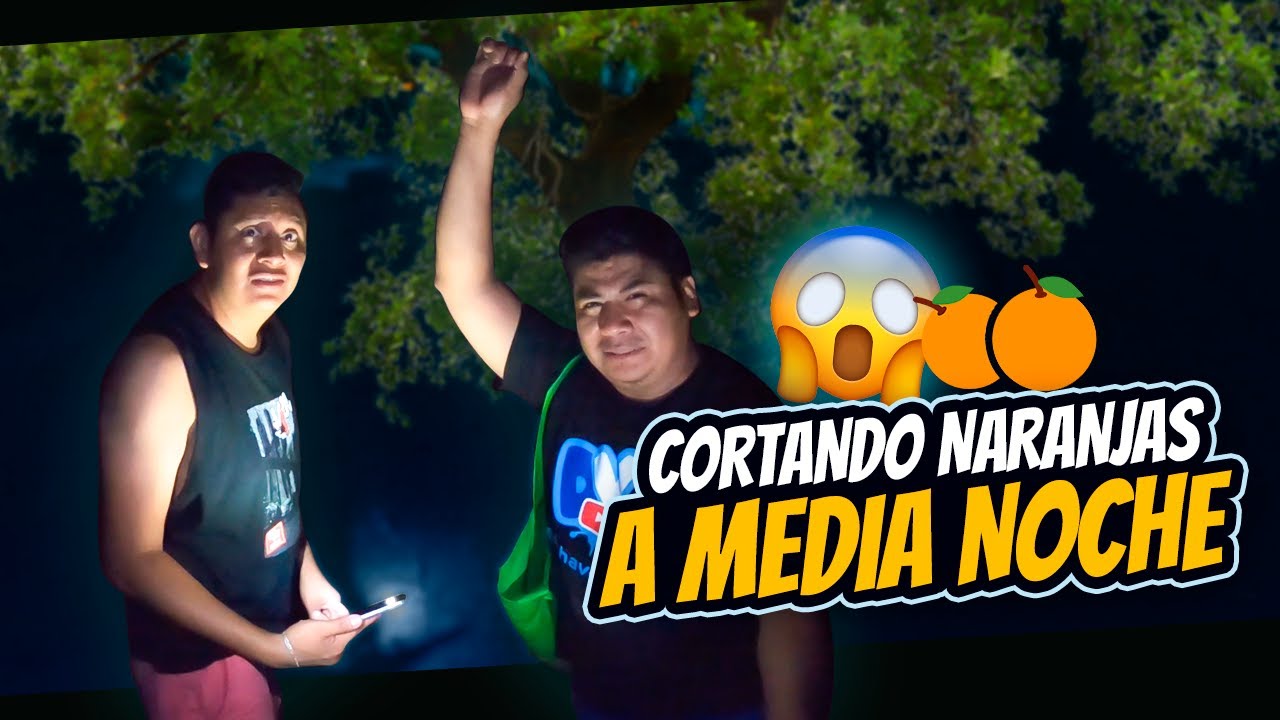CORTANDO NARANJAS 🍊 a MEDIA NOCHE 🌠 *nos llevamos gran susto* 😰