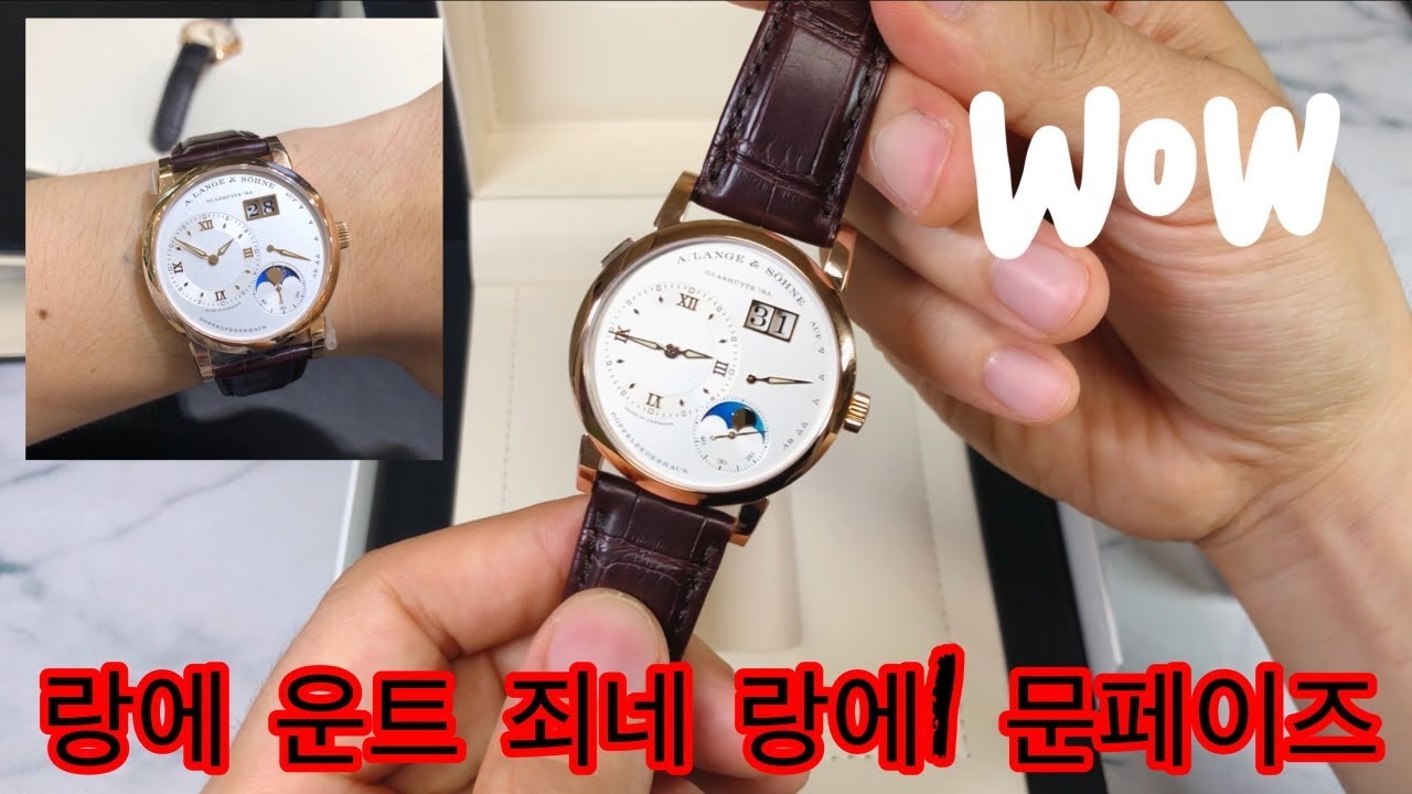 (기추 시계 리뷰) 랑에 운트 죄네 랑에1 문페이즈 : (watch review) a lange & sohne lange1 moon phase