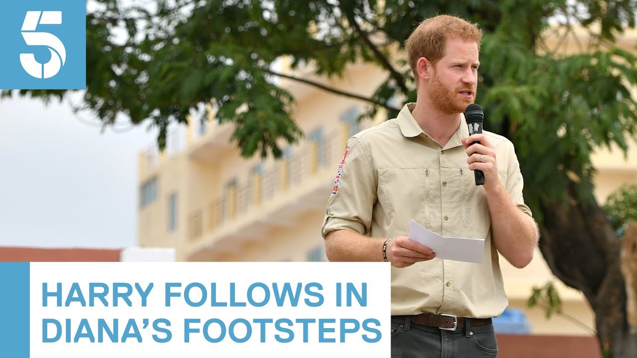 Prince Harry ‘emotional’ retracing Diana’s footsteps | 5 News