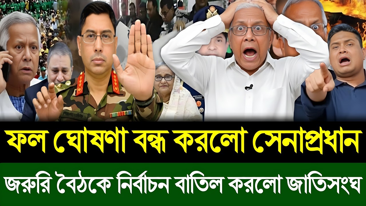 ফল ঘোষণা বন্ধ করলো সেনাপ্রধান | জরুরি বৈঠকে নির্বাচন বাতিল করলো জাতিসংঘ | Masud Kamal Today TalkShow
