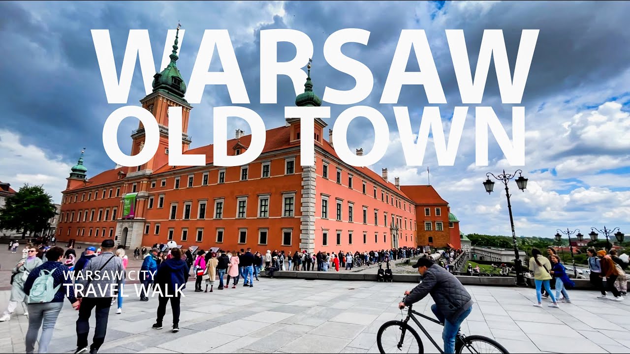 Walking around 4k,Warsaw Tour, Old Town, Walking Tour Warsaw, 4K, City Tour - Warsaw Walking Tour