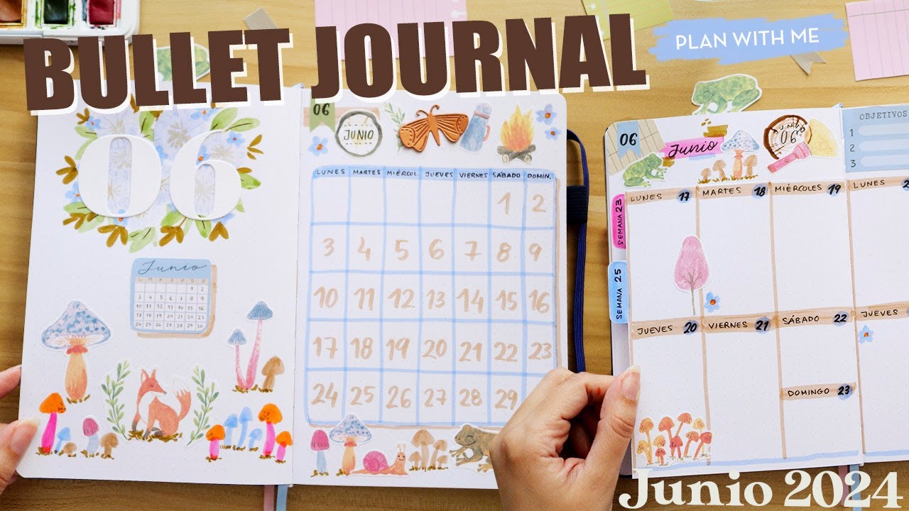 Nuevo diseño Bullet Journal -Junio 2024 ✨ Spring Forest