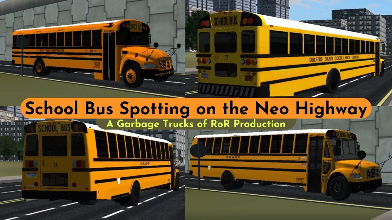 Rigs of Rods - School Bus Spotting by the NeoQueretaro 2.0 Highway