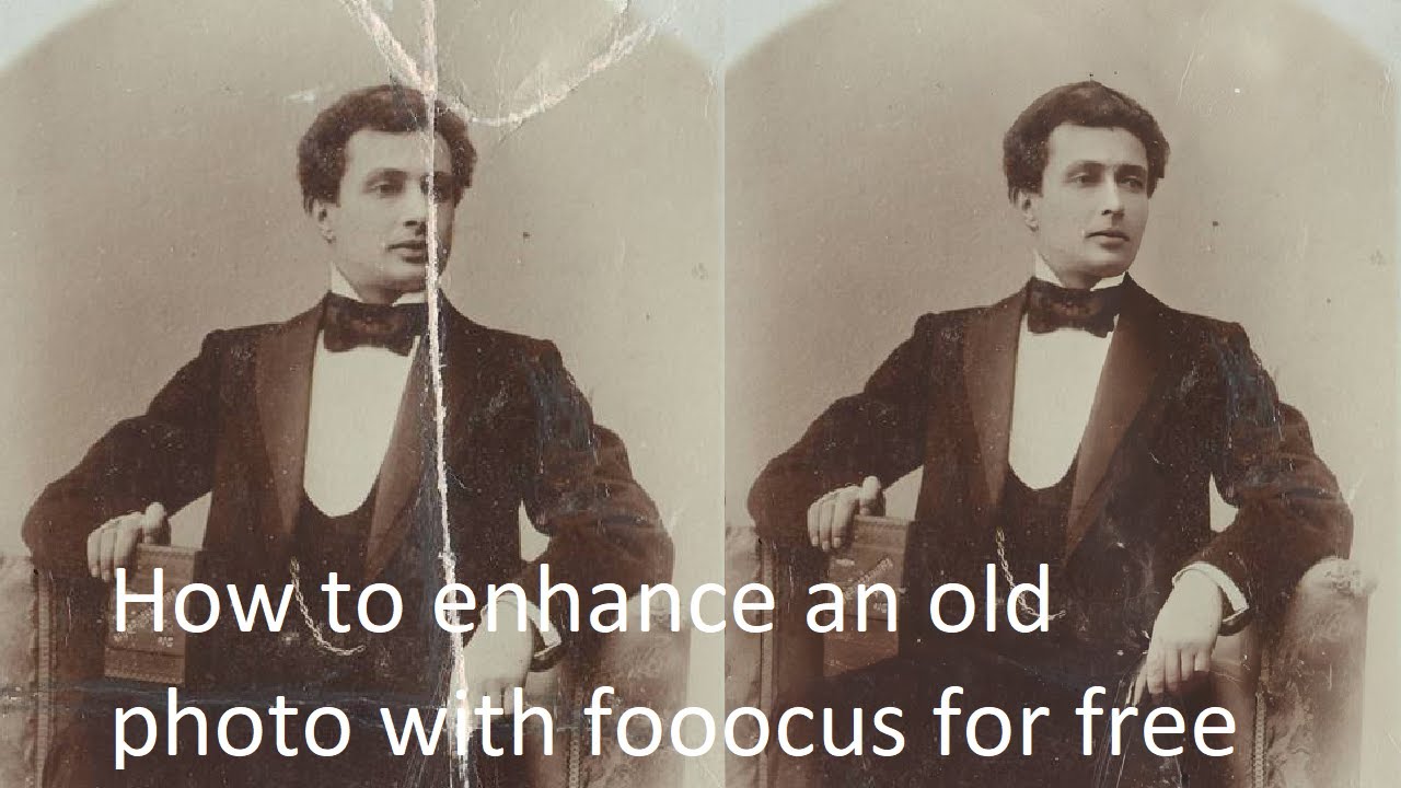 How to enhance an old photo with fooocus for free.