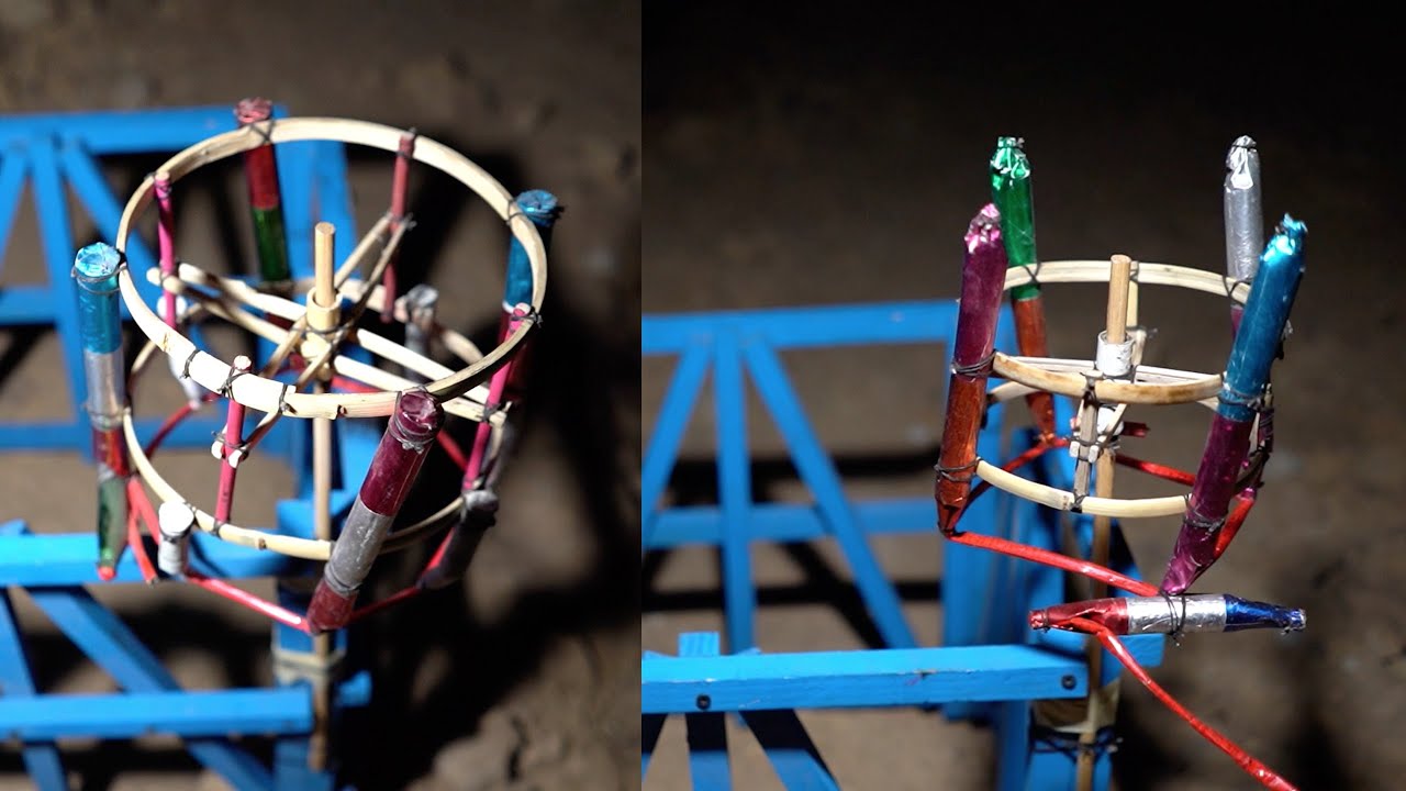 QUEMANDO CANASTILLA 3 TIEMPOS pirotecnia mexicana