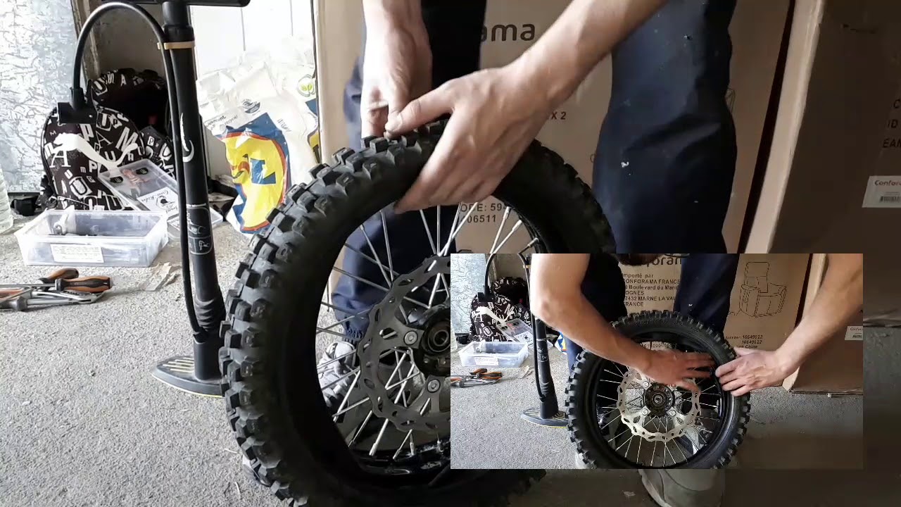 Tuto Remplacer chambre a air dirt bike