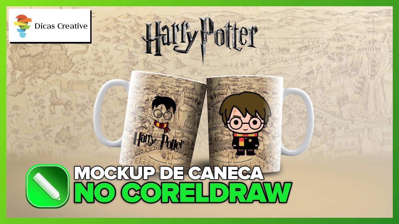 MOCKUP DE CANECA NO COREL DRAW.