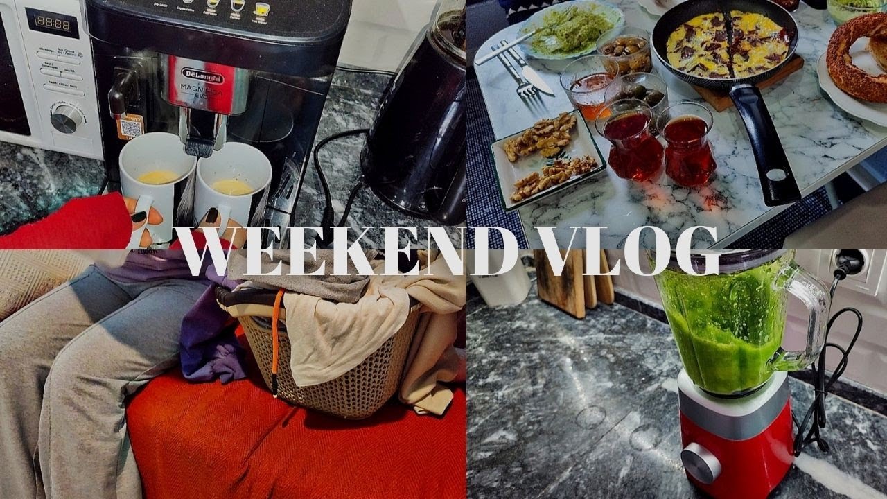 Haftasonu Vlog I Çamaşır, kahvaltı, temizlik 🌸