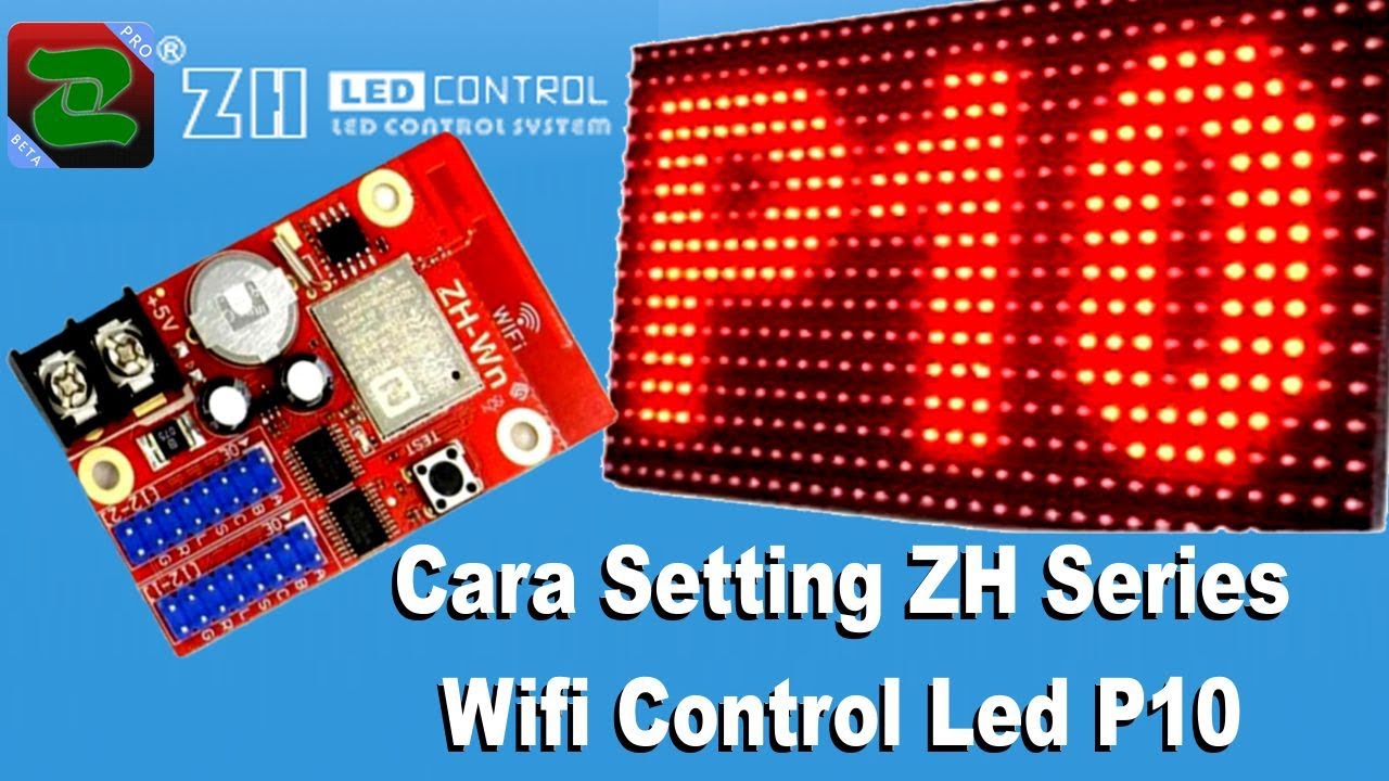 Cara Setting LED Controller ZH-Wn Controller Running Text ZH Series
