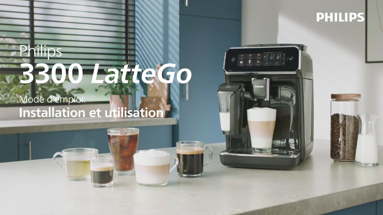 Philips Série 3300 SilentBrew LatteGo, guide d'installation et d'utilisation