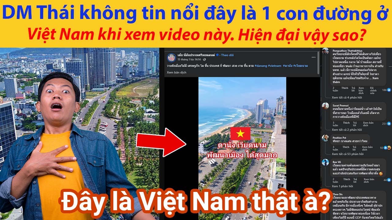 DM Thái không tin nổi đây là 1 con đường ở Việt Nam khi xem video này. Hiện đại và đẹp vậy sao?