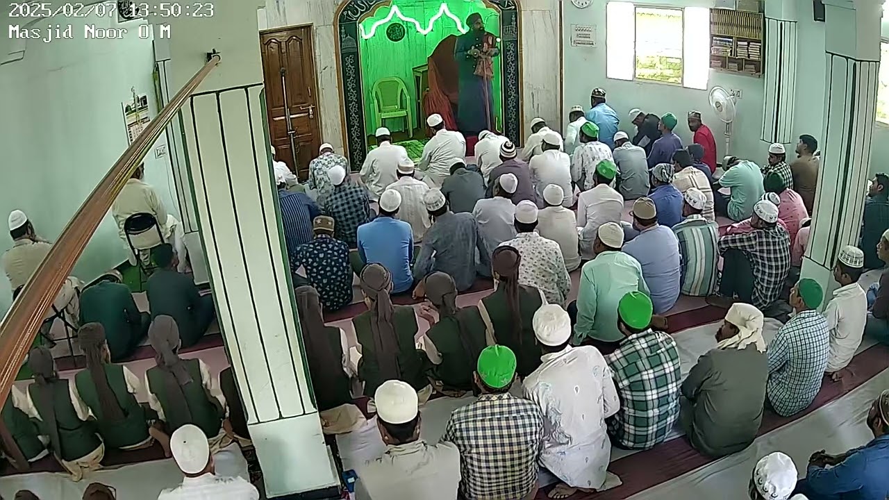 masjid e noor o munawar me juma ki namaz 07-02-2025