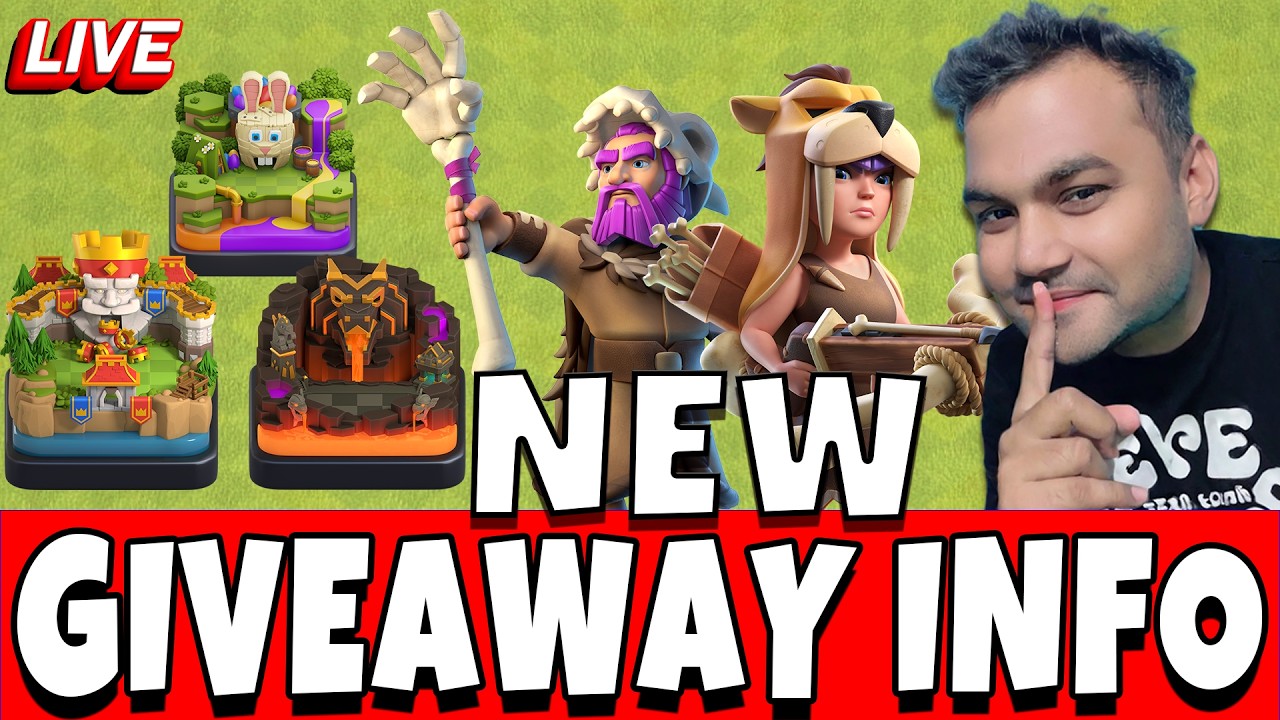 GIVEAWAY NEW INFORMATION | CLASH OF CLANS | SHWO YOUR BASE