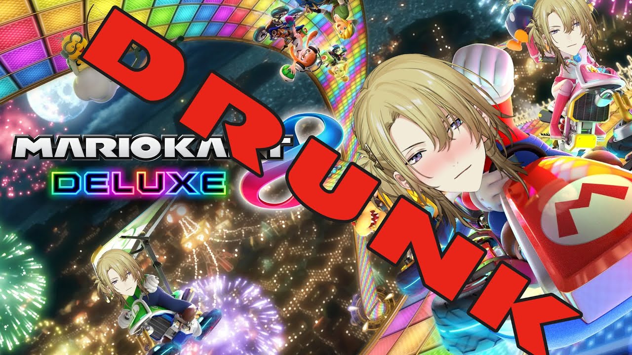 【MARIO KART 8】I WILL DRINK WHENEVER I AM BELOW 6TH PLACE【NIJISANJI EN | Luca Kaneshiro】