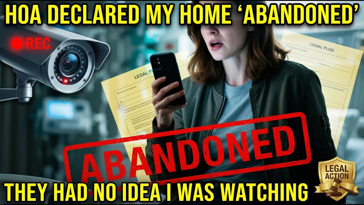 HOA Declared My Home “Abandoned” — They Didn’t Know I Had Cameras, Lawyers, and Time