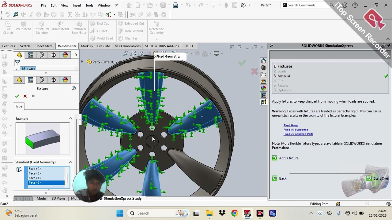 SolidWorks Tutorial: Car Rim Design + Stress, Deformation & Safety Analysis Part 2