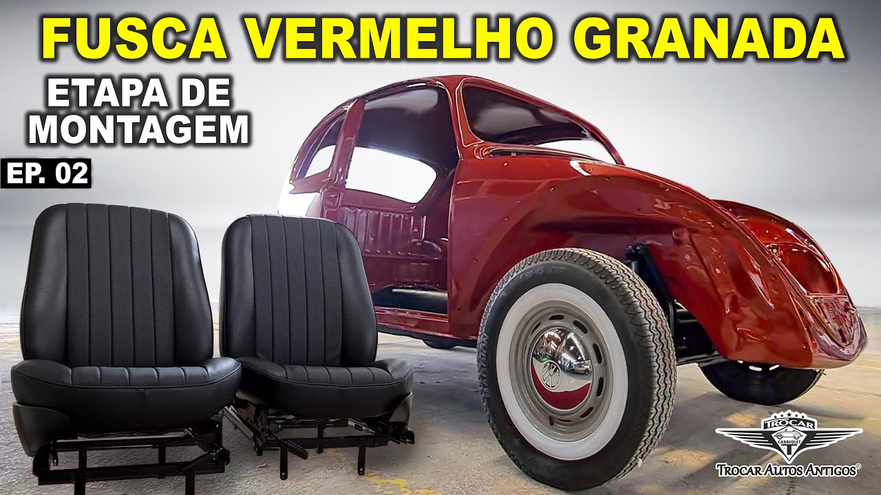 Desde 0 km na família! RESTAURAÇÃO COMPLETA Fusca Vermelho Granada 1968 - Parte 02 l INCRÍVEL! 😱😍