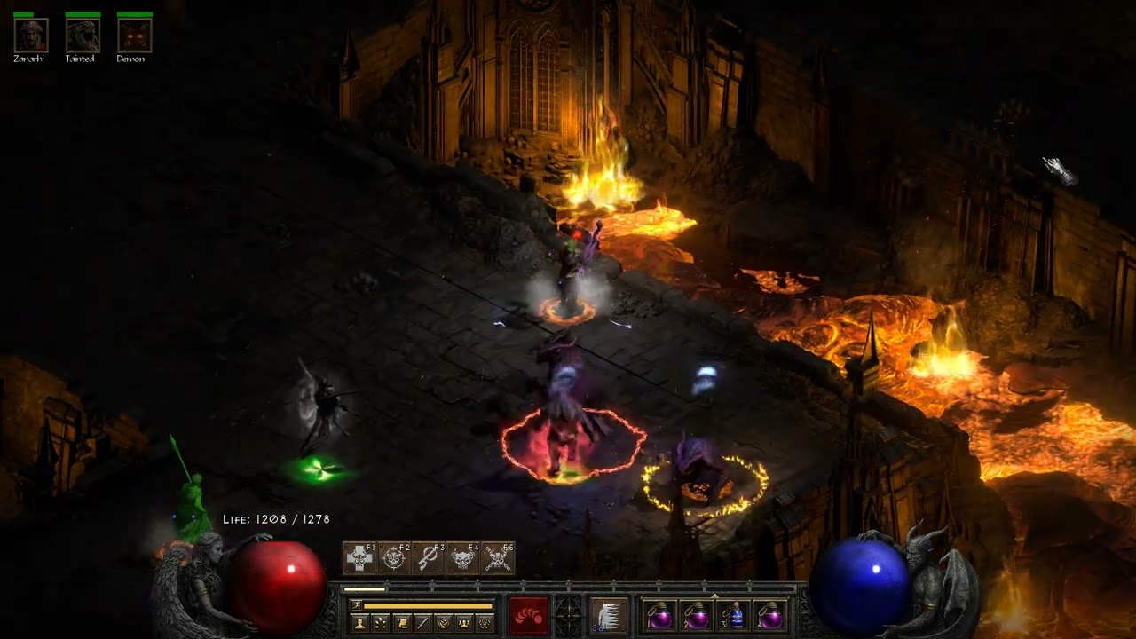 Diablo 2 Resurrected ROTW - Warlock Blood Boil + Summon Tained - Ladder update Day 2