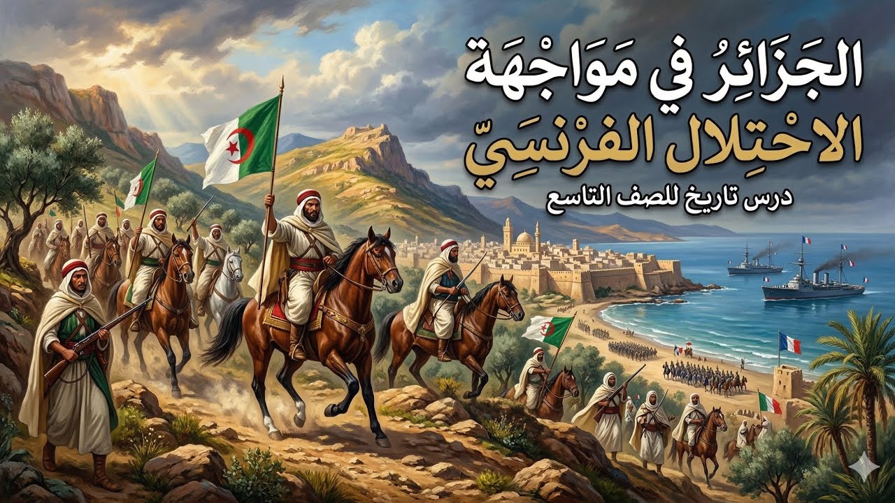 الجزائر في مواجهة الاحتلال الفرنسي - تاريخ - الصف التاسع