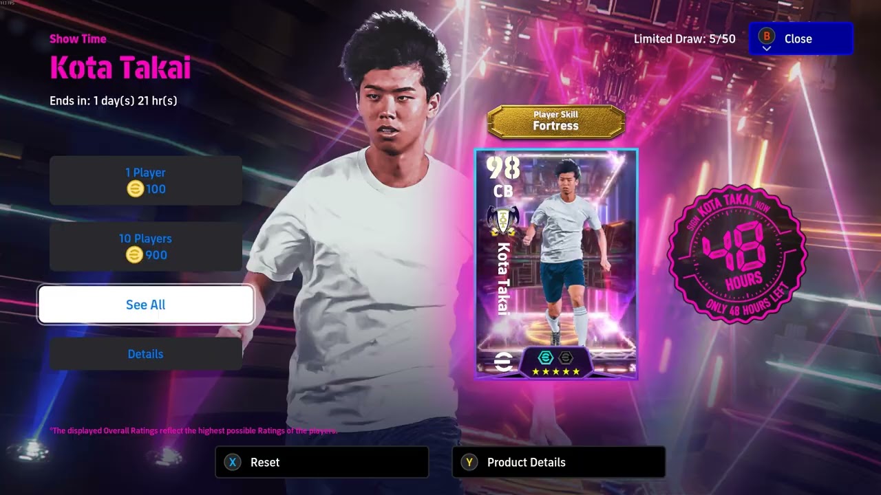 Efootball 2025 Kota Takai Pack Open - No Luck
