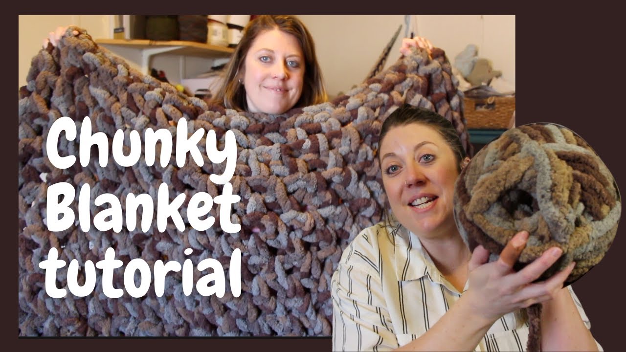 Chunky Blanket Tutorial | Crochet Day by Day | #tutorial #blanket