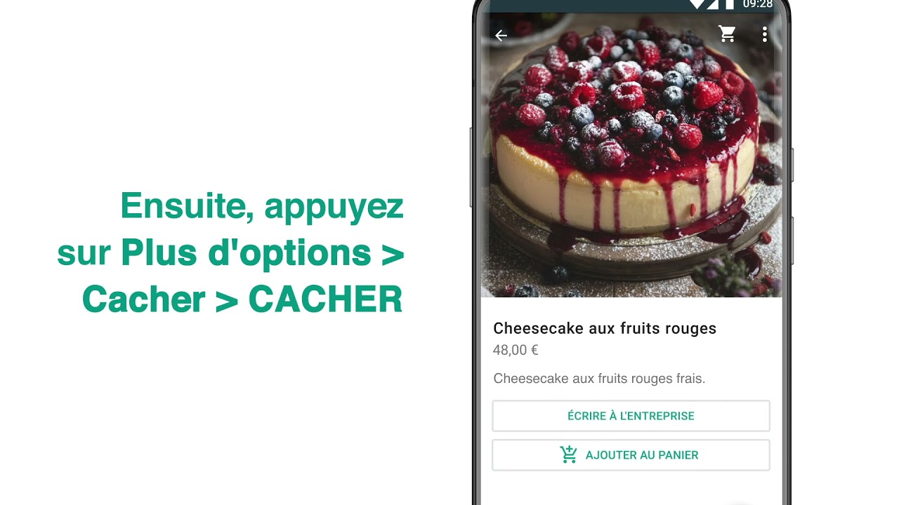 Utiliser le catalogue et les collections sur l'application WhatsApp Business