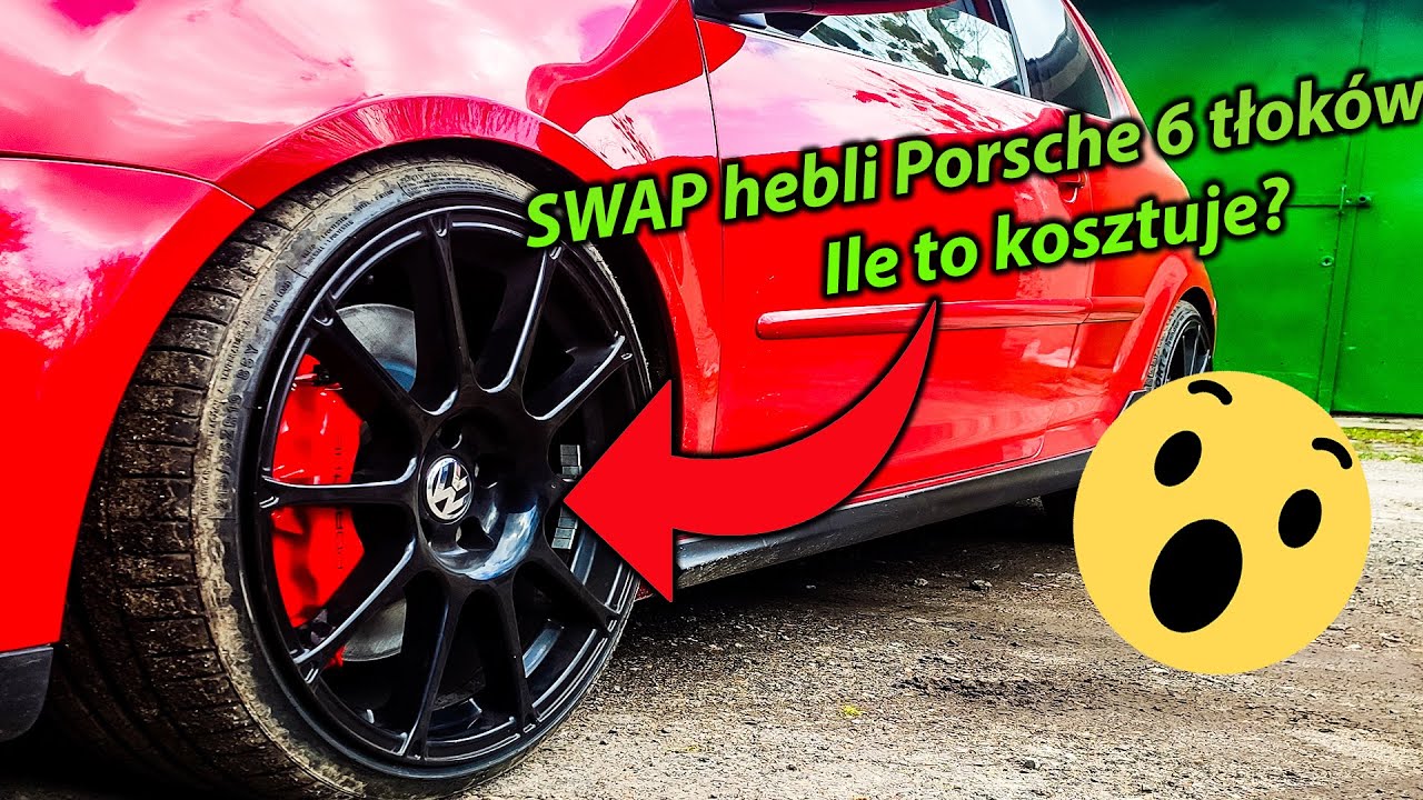 SWAP hamulców porsche do GOLFa 5 GTI