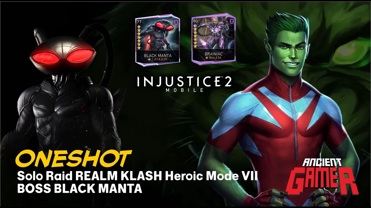 Injustice 2 Mobile - Beast Boy One Shot Black Manta