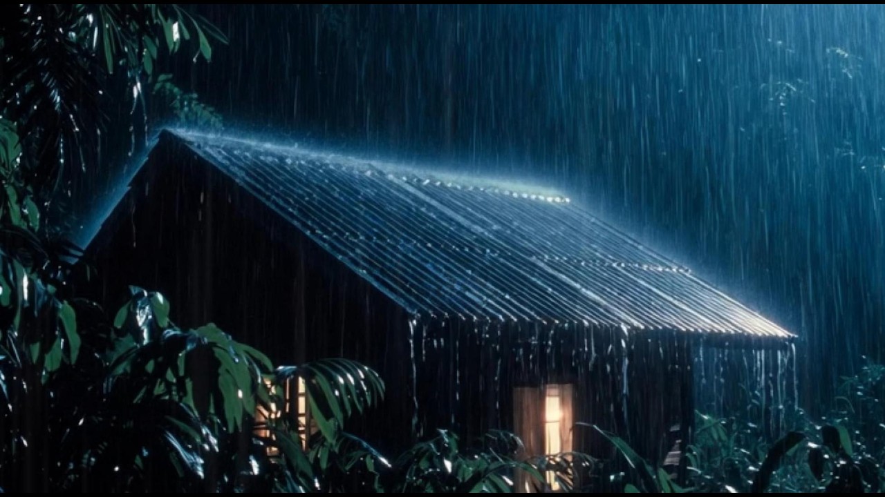 Heavy rain at night quiet your mind & sleep fast, Stresa fades away with night rain sleep peacefully