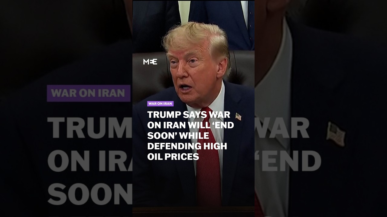 Trump says war on Iran will &lsquo;end soon&rsquo; while defending high oil prices