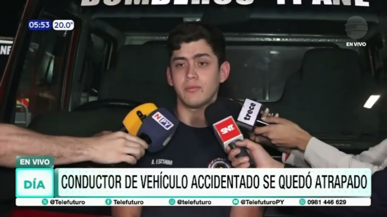 Conductor ebrio sobrevive milagrosamente a fuerte choque frontal en Ypané