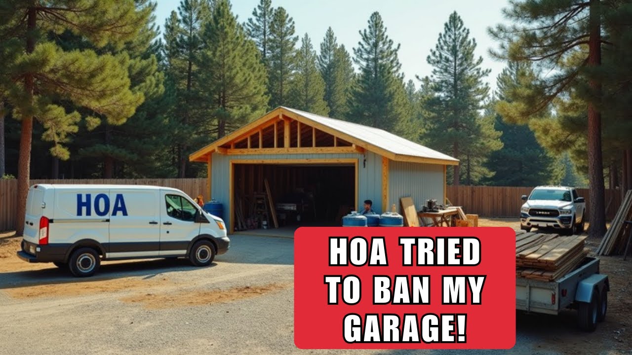 HOA Tried to Fine Me for Building a Garage on My Own Land — They Claimed I Was “Only Allowed One Str