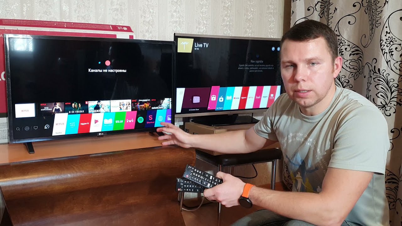 Распаковка и сравнение LG 32LM6300 vs LG 32LF630.