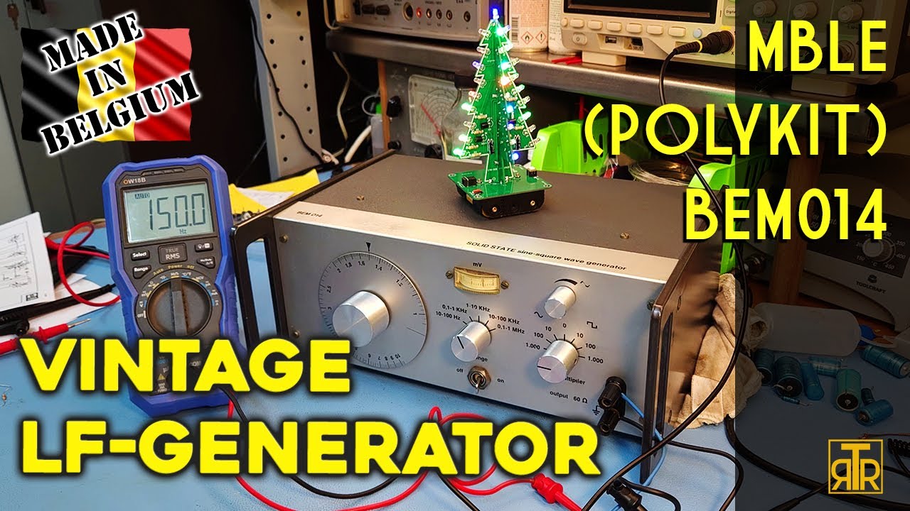 Servicing a simple sine & square wave generator from the 1970s - MBLE (Polykit) BEM014