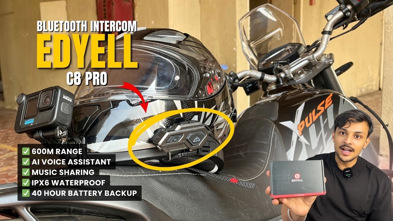 EDYELL C8 Pro | Budget Bluetooth Intercom | How to Install Intercom on Helmet