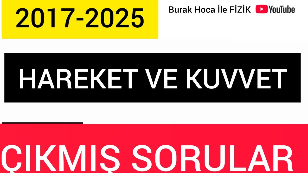 Hareket ve Kuvvet Çıkmış Sorular [2017-2025]