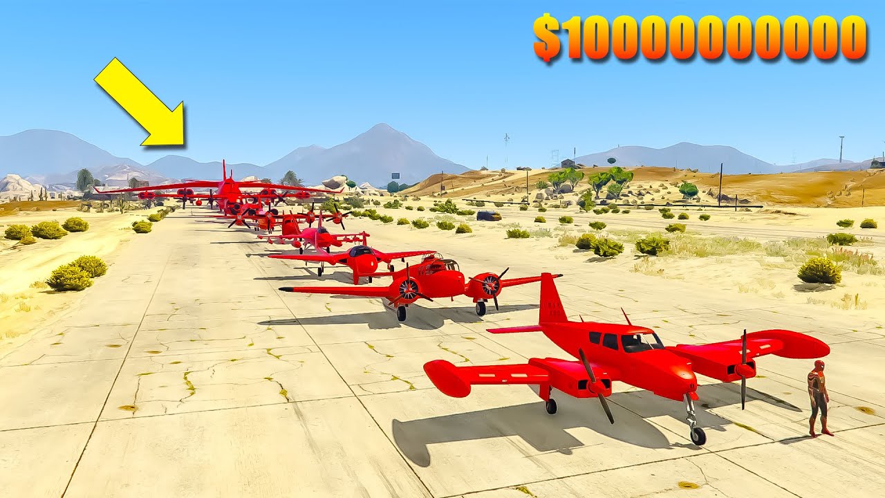 $1000000000000 Plane Crash Challenge with Spider-Man😍|#gta5
