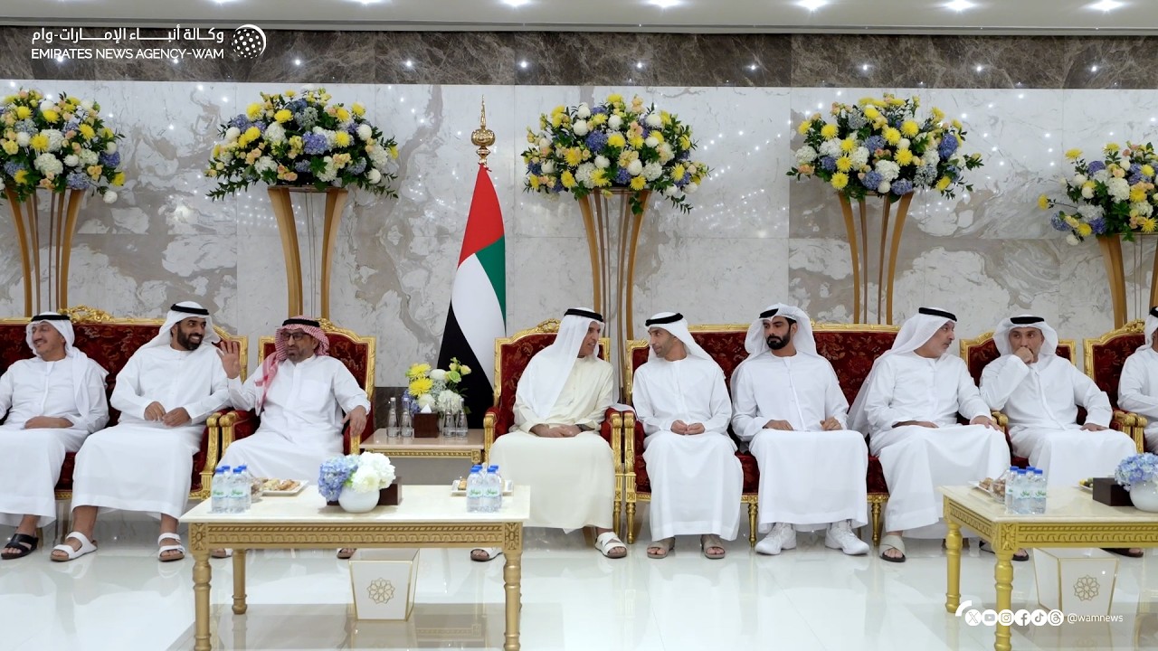 سعود بن صقر يستقبل وزيري الثقافة والتجارة الخارجية وجموع المهنئين بشهر رمضان المبارك