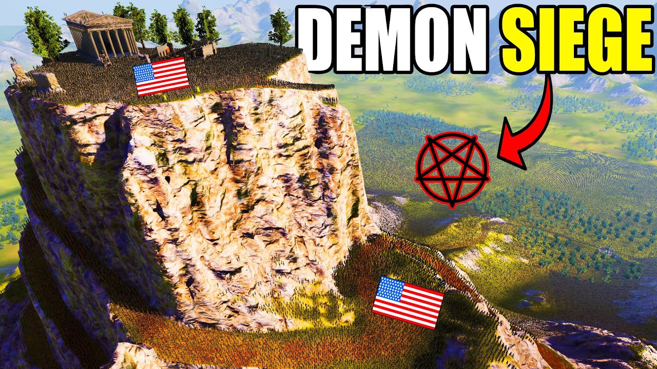 5 Million DEMONS Siege Modern Mountain FORTRESS! - Ultimate Epic Battle Simulator 2 UEBS 2